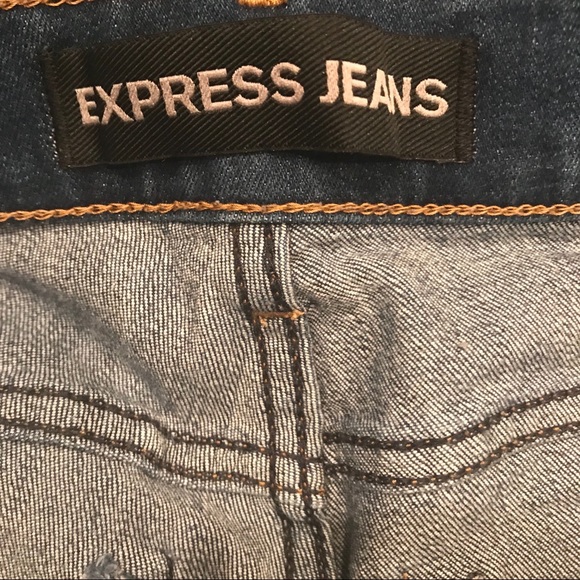 Express Ripped Jeans- Size 6R - Picture 4 of 5